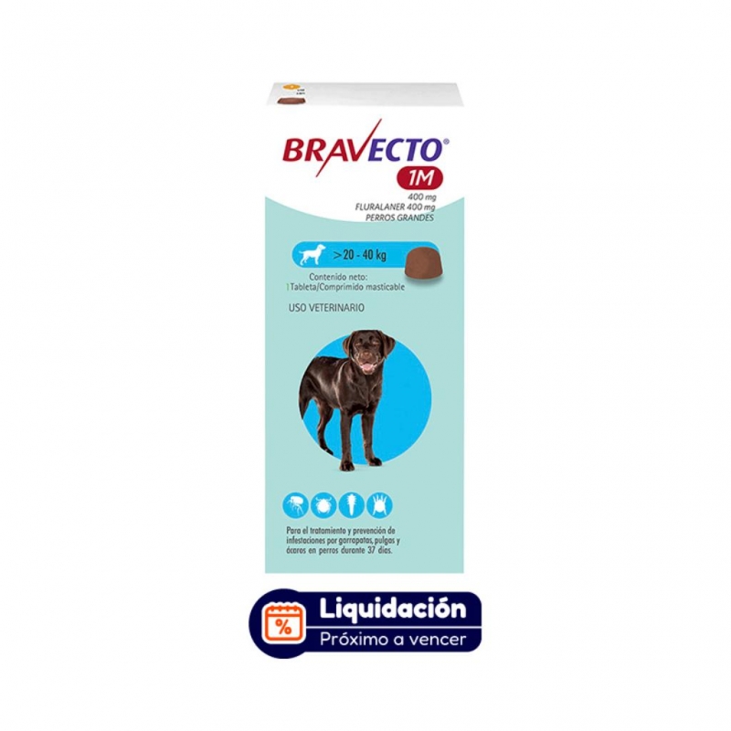 Bravecto 1M 400Mg 20 a 40 Kg (JUNIO 2026)_1