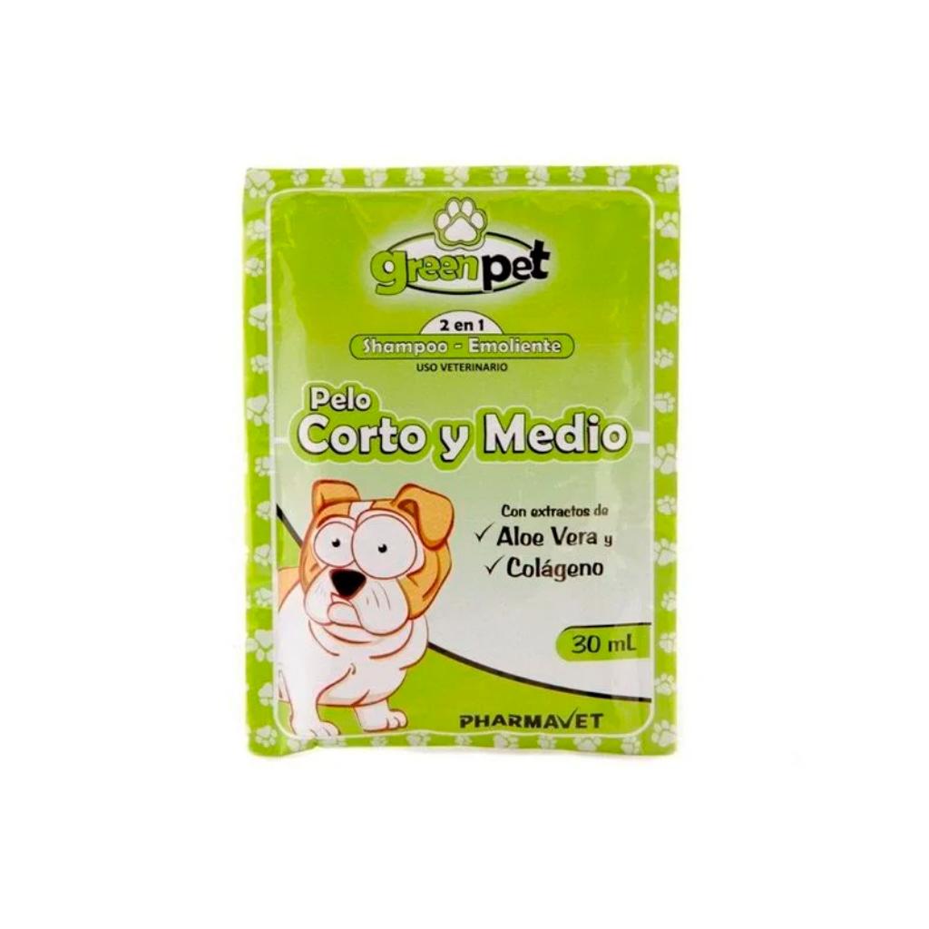 Shampoo pelo corto y medio 30ml Green pet_1