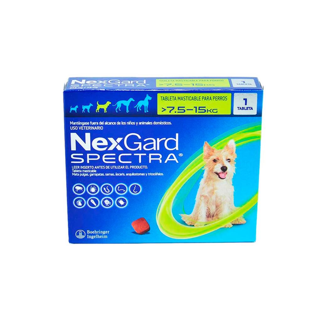 Nexgard Spectra M 7.5 a 15 Kg (verde)_1
