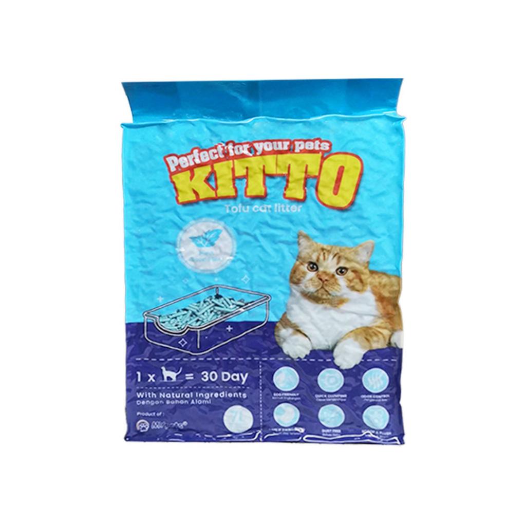 Arena Tofu Kitto Mint x 2,5Kg - Señor Mascota
