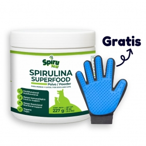 Spirulina en polvo Fco x 227 gr (1) + Cepillo guante (1)_1