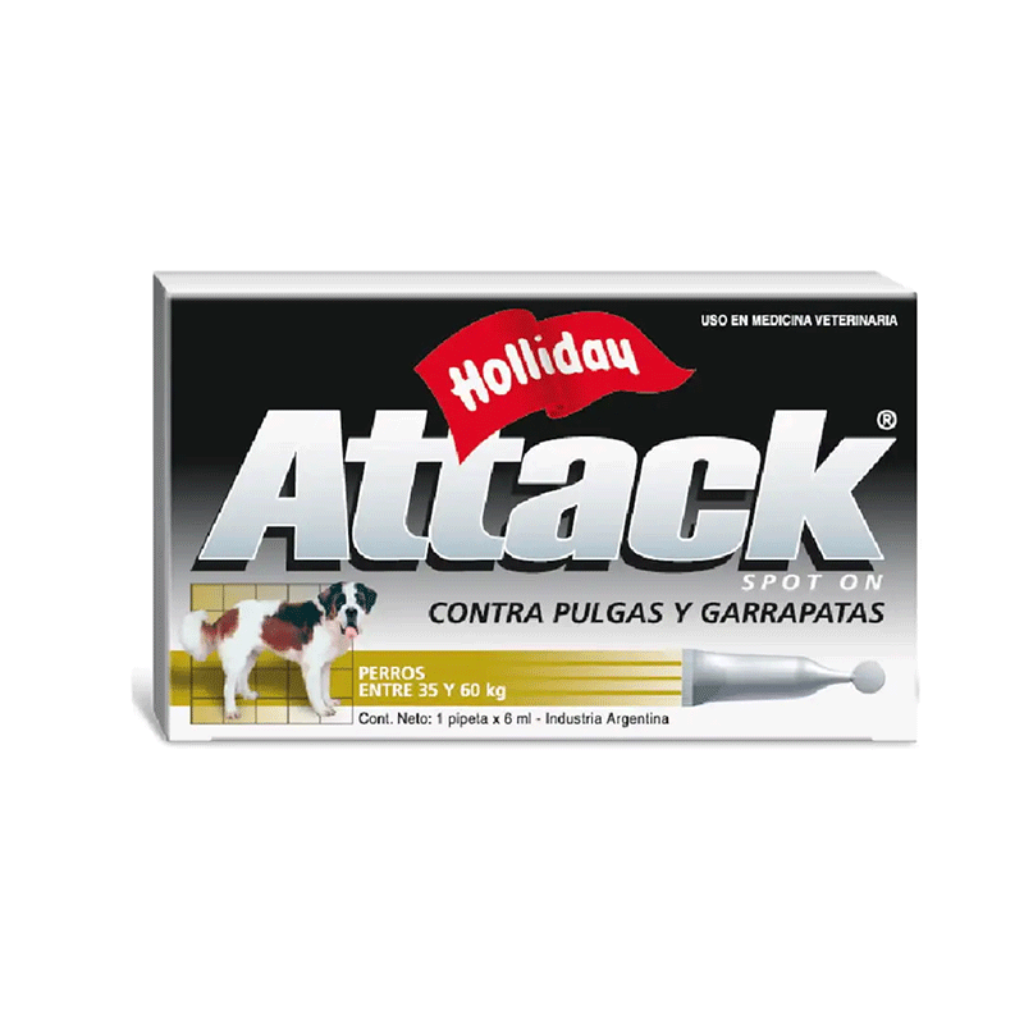 Attack Perro 35 a 60kg 6Ml - Señor Mascota