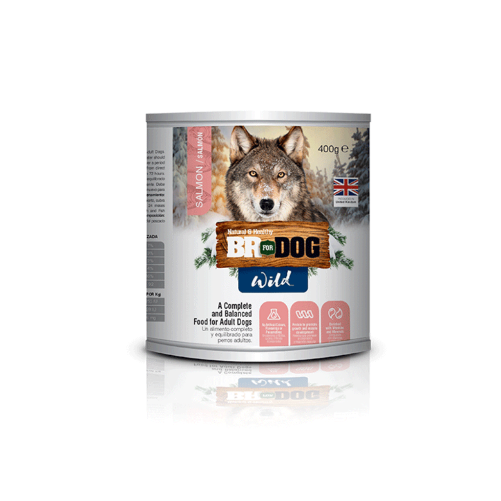 Lata Br wild Perro Salmon 400 Gr - Señor Mascota