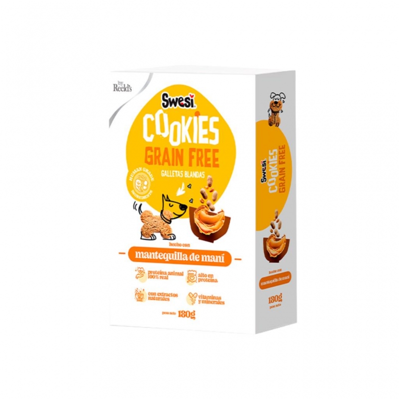 Swesi Galletas Grain Free Mantequilla De Mani Perros X 180Gr_1