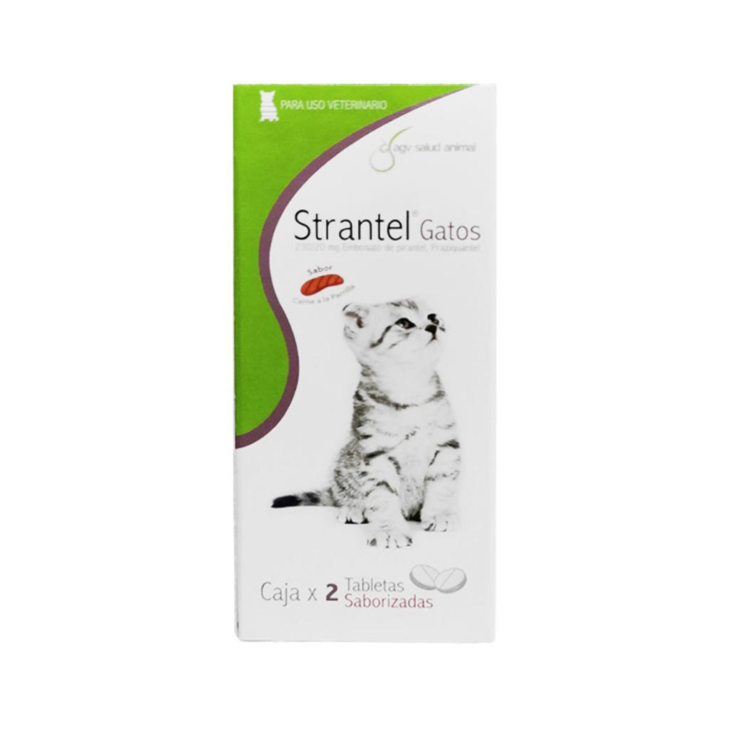 Strantel Gatos x 2 Tab - Señor Mascota