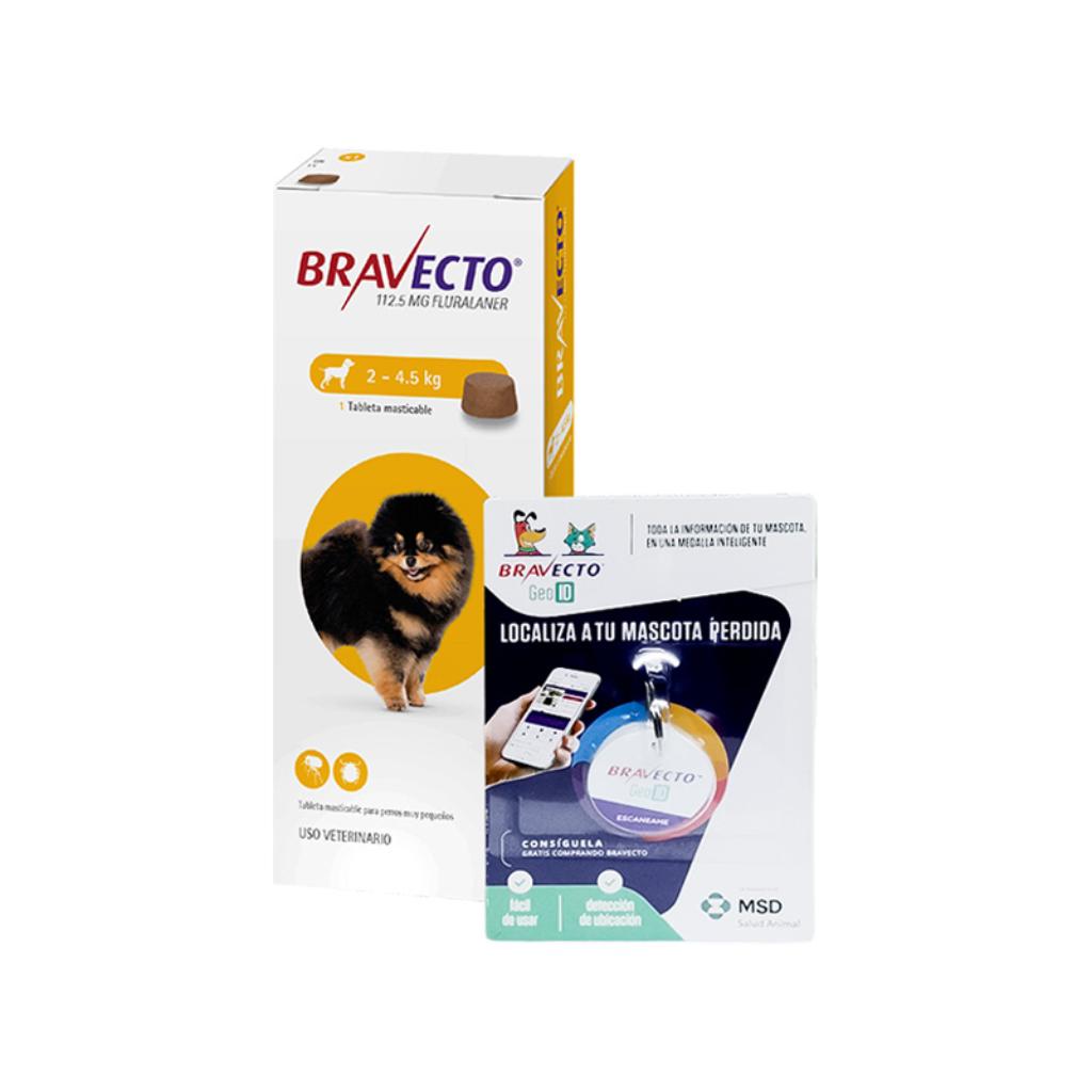 Bravecto 3M 2 a 4.5kg (Amarillo) (1) + Geo ID(1) - Señor Mascota