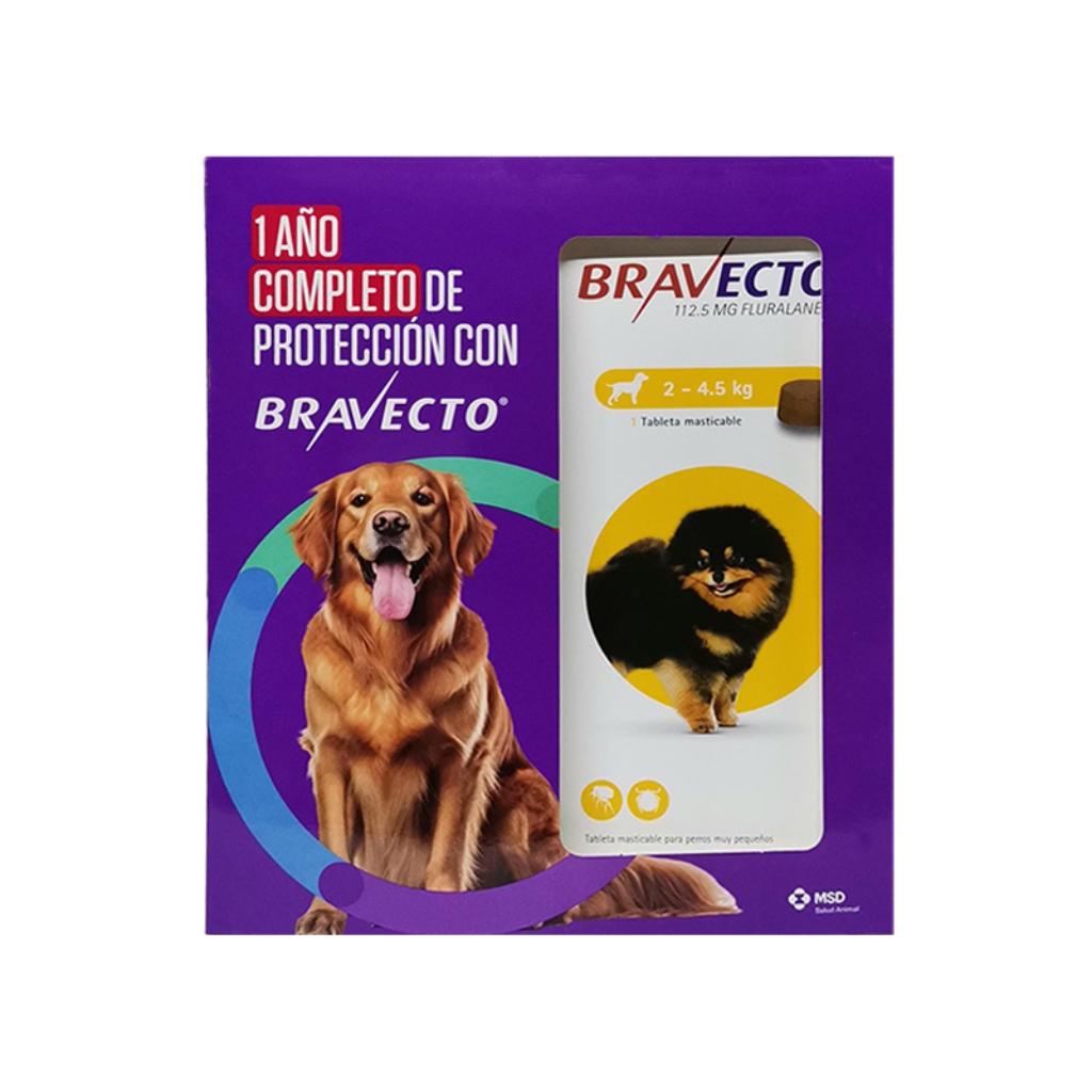 Pack x 4 Unds Bravecto 3M 2 a 4.5kg (Amarillo)_1
