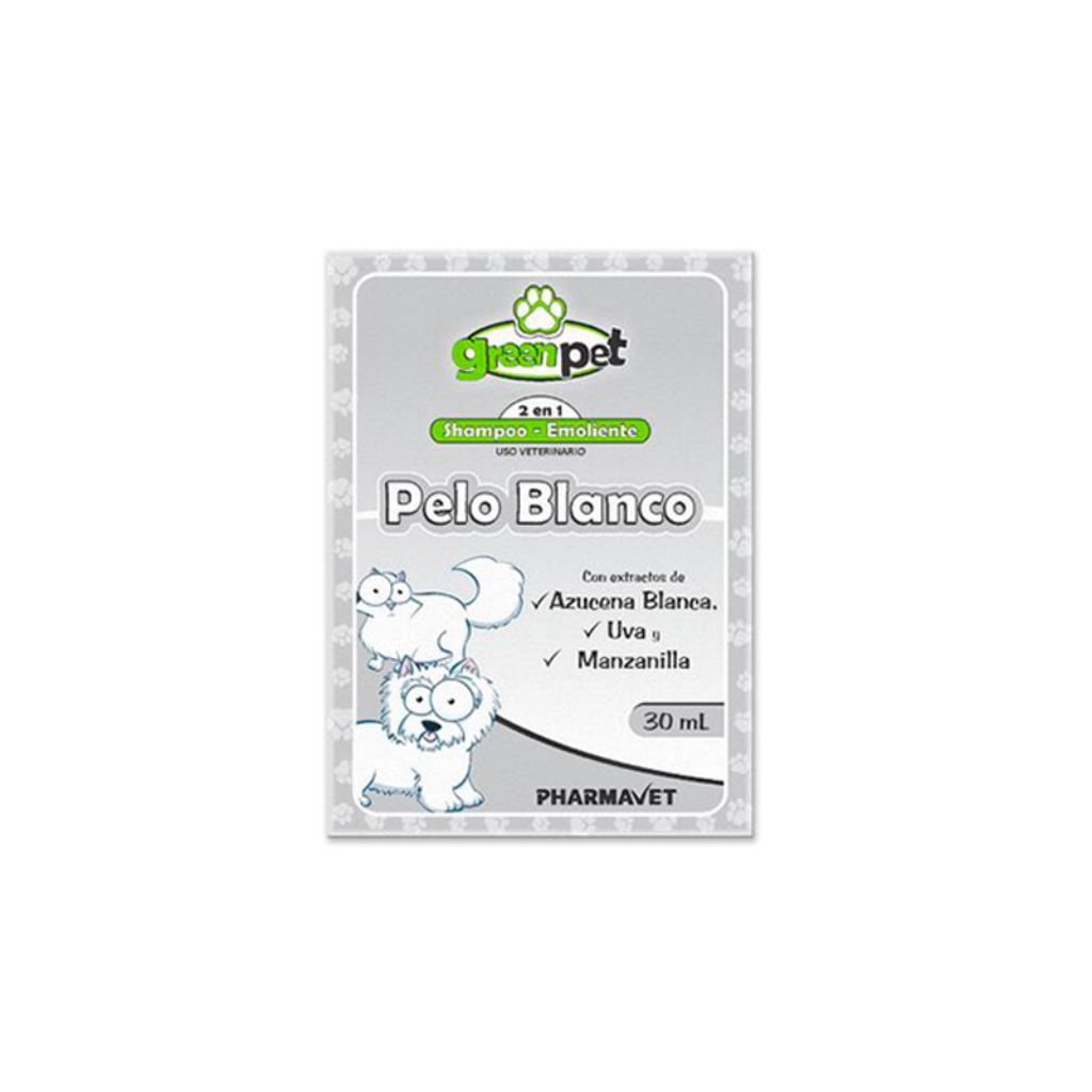 Shampoo pelo blanco 30ml Green pet_1